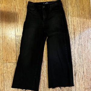 Hollister High Rise Black Culotte Jeans